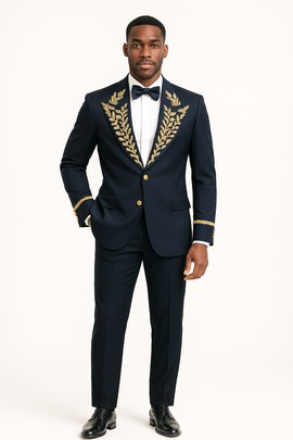 Men's suit  men's  embroidered jacket