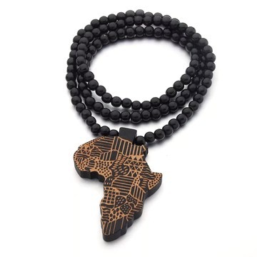 Large black/brown necklace for men