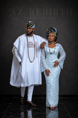 Robes pour couple Tenue de Couple Africaine de Luxe – Sur Mesure