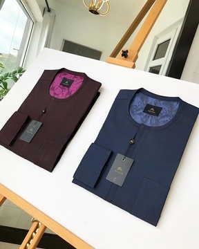 Burgundy &amp; Blue Kaftan