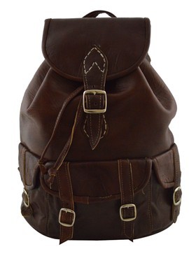 Handmade real natural leather satchel