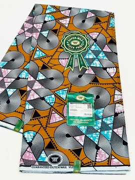 Tissu wax Vlisco Hollandais en satin de coton premium d’origine/ Dutch Wax/ Hollandais Wax
