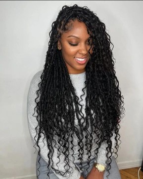 200g Black Human hair curls bulk hair for boho mermaid bora bora braids locs