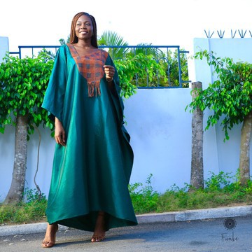 ORIRE maxi dress, green