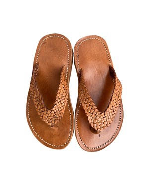 Sandale en cuir véritable haute qualité fait main mode femme