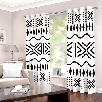 Cultural Unique Bath Mat White and Black Bathroom Rug (LARGER SIZES AVAILABLE)