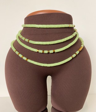 Gros Baya lumineuse doré  , perle de taille fluorescente , perle de hanche lumière , bine bine