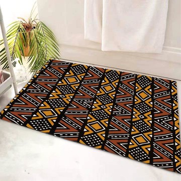 African Elegant Bath Rug Distinctive Unusual Bath Mat Mudcloth (LARGER SIZES AVAILABLE)