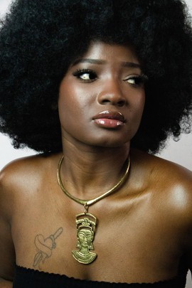 Magnifique collier bronze «Nefertiti»