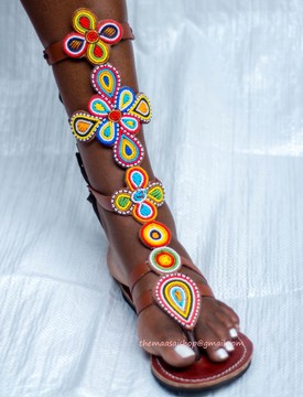 African Handmade Gladiators / Leather Sandals /Greek Sandals /Maasai Sandals