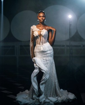 White prom dress, prom gowns, engagement dress