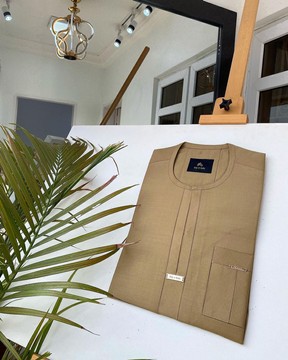 Un caftan sur mesure pour homme Champagne Gold