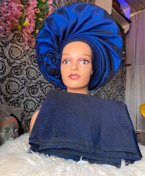 African Gele, Pre styled Head Tie, Auto Gele, Pre-Wrapped Gele, Ceremonial Head Cover, Head Dress