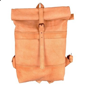 100% handmade high quality genuine leather backpack.