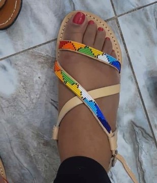 Maasai sandals, summer sandals,beach sandals, beaded sandals, gift for her,african sandals