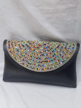 Beaded clutch bag, Beaded purse