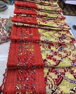 Embroidery Grand Glitter Super wax Vlisco/ Ankara Print