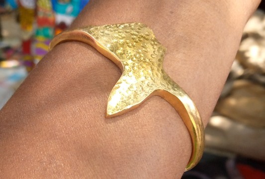 African women bracelet/ brass bangle