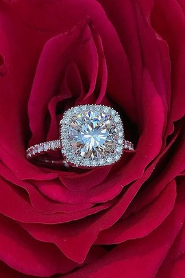 925 Silver engagement ring for women