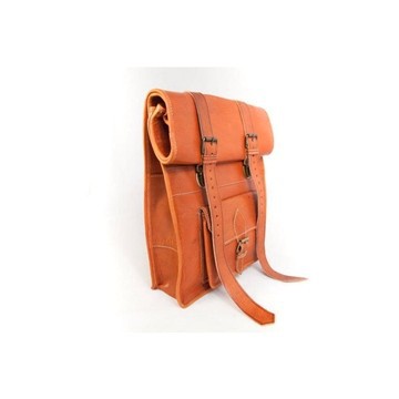 100% handmade high quality genuine leather backpack.