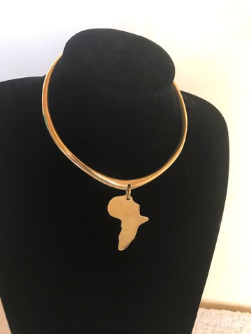 Collier en laiton / tour de cou en laiton / collier déclaration / cadeau pour maman / collier africain