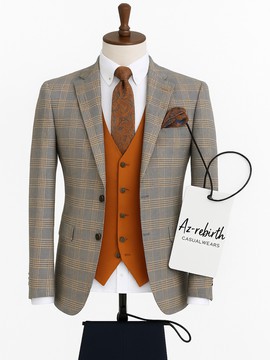 3 piece men's tuxedo mix color