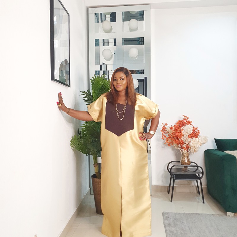 slim fit dress slacks Mikado Dress with Beaded Arc and Capes Green / FR 52 main image 0