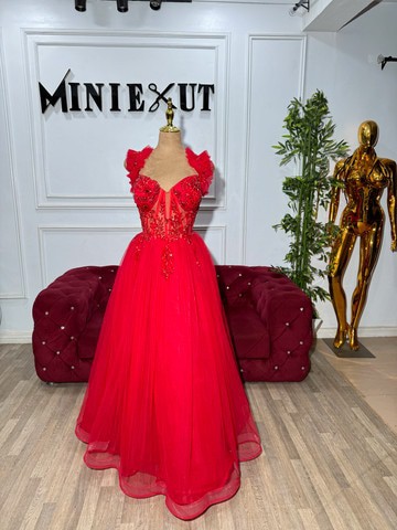 Red balldress