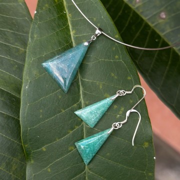 Pierre Triangle Jewelry Set