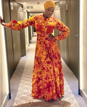 Long batik dress