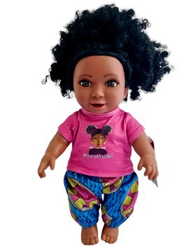 12 inch African -American Doll// Hawa doll
