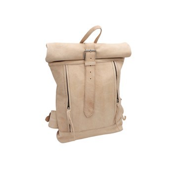 100% handmade high quality genuine leather backpack.