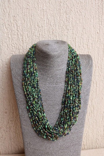 African Beaded necklace, collar necklace, chunky necklace, Zulu necklace, Boho Necklace, Moms gift