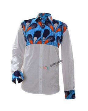 Chemise en wax pour homme