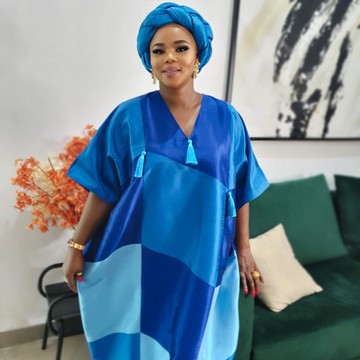 Beesberry Colorblock Patchwork boubou African Nigeria Attire| Bubu|Plus taille| Robe de soirée|Robe Maxi|