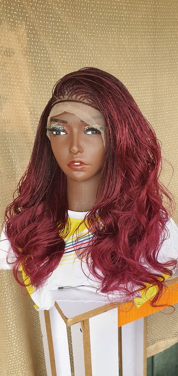 Senegalese ombre 39 Frontal lace micro twist Wig For Black Women
