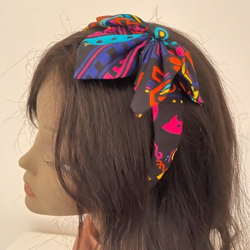 Handmade African Print Ankara Handmade Multicolor Bow Detail Colorful Headband