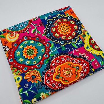 Tissus Wax 100 % coton 2 yards 1m80 "florale" "