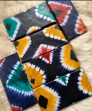 Handmade Batik, Adire 5 yards, African Cotton Batik, Nigerian Tie Dye, Mali Kampala