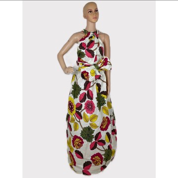 African Print Ankara Multicolor Cotton Infinity Dress