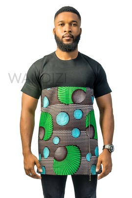 Ankara Mix Tshirt, vêtements pour hommes africains, Tshirt africain, Ankara Tshirt, Tshirt africain