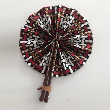 KARINE WAX AND LEATHER FAN