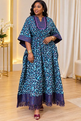 Kaftan mêlant Ankara et Aso Oke f
