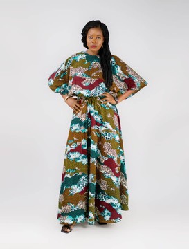 Crop Top with Flair skirt in wax| Ankara Top And Skirt| Ankara Dress| Gifts For Her