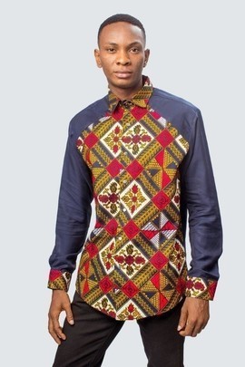 African Print Shirt, Ankara Shirt, Ankara Top, African Mens Clothing, African Mens Wear