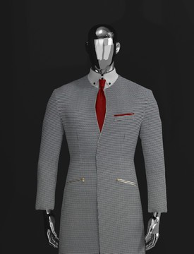 BLACK-WHITE TWEED LONG SUIT.......BEST SELLER