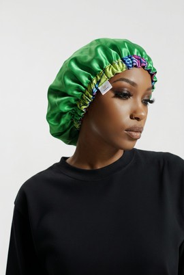 Reversible silk beanie / satin nightcap / hair accessories for women