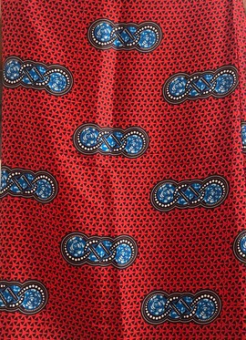 Satin/Soie  en motif du tissu wax MOFEYISADE