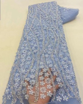Beaded lace, fabric for wedding, lace for wedding dress, lace (5 yards)