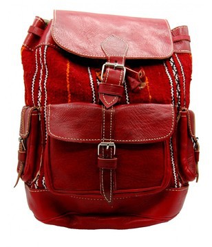 Handmade real natural leather satchel